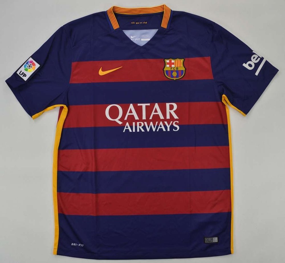 2015-16 FC BARCELONA SHIRT L Football / Soccer \ European Clubs ...