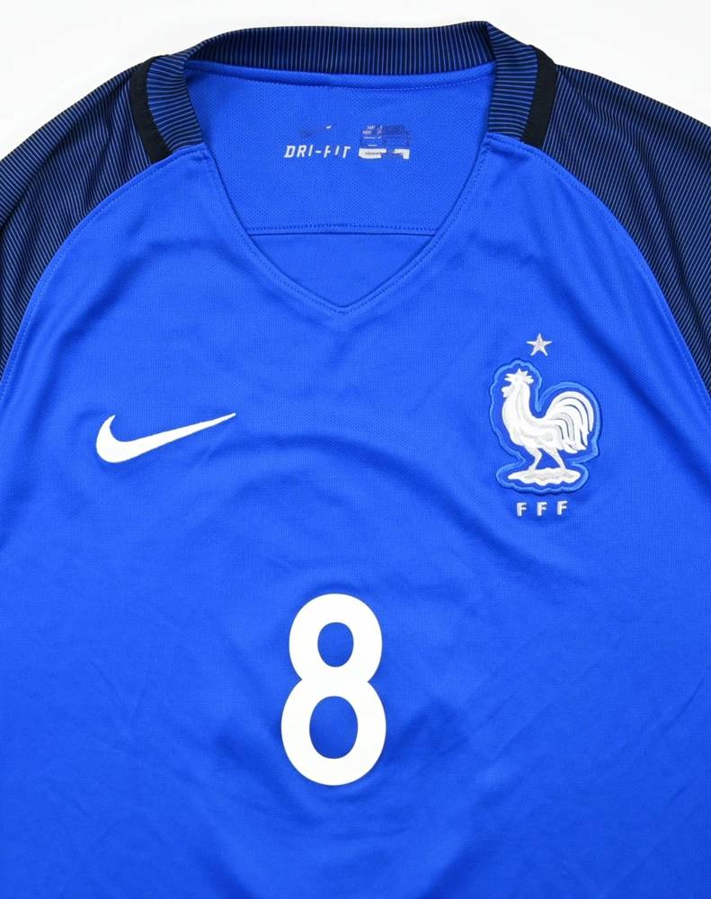 FRANCE 2016/2017 HOME FOOTBALL SHIRT JERSEY NIKE SIZE M ADULT