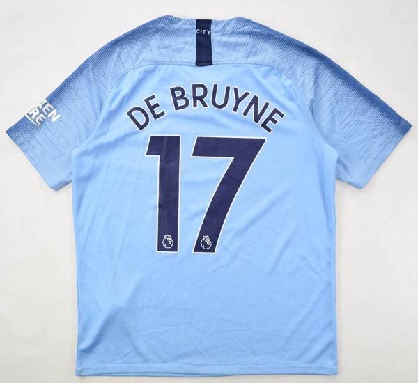 2018-19 MANCHESTER CITY *DE BRUYNE* SHIRT S