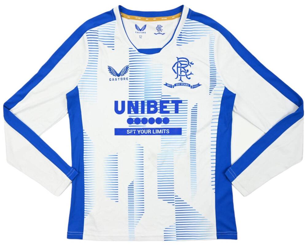 2021-22 GLASGOW RANGERS LONGSLEEVE XL. BOYS