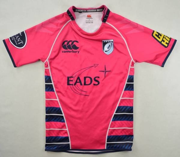 CARDIFF BLUES RUGBY CANTERBURY SHIRT S