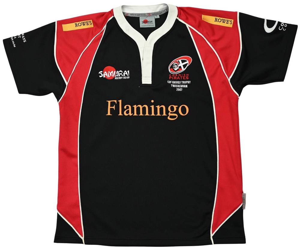 CORNISH PIRATES RUGBY SHIRT L