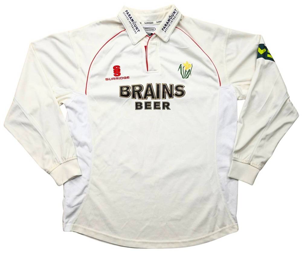 GLAMORGAN CRICKET *HARRISON* LONGSLEEVE SHIRT L