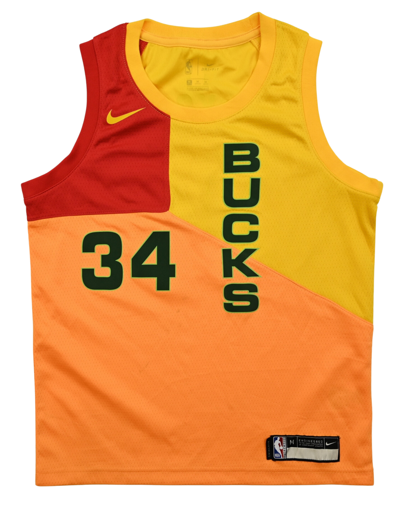 MILWAUKEE BUCKS *ANTETOKOUNMPO* NBA NIKE SHIRT M. BOYS