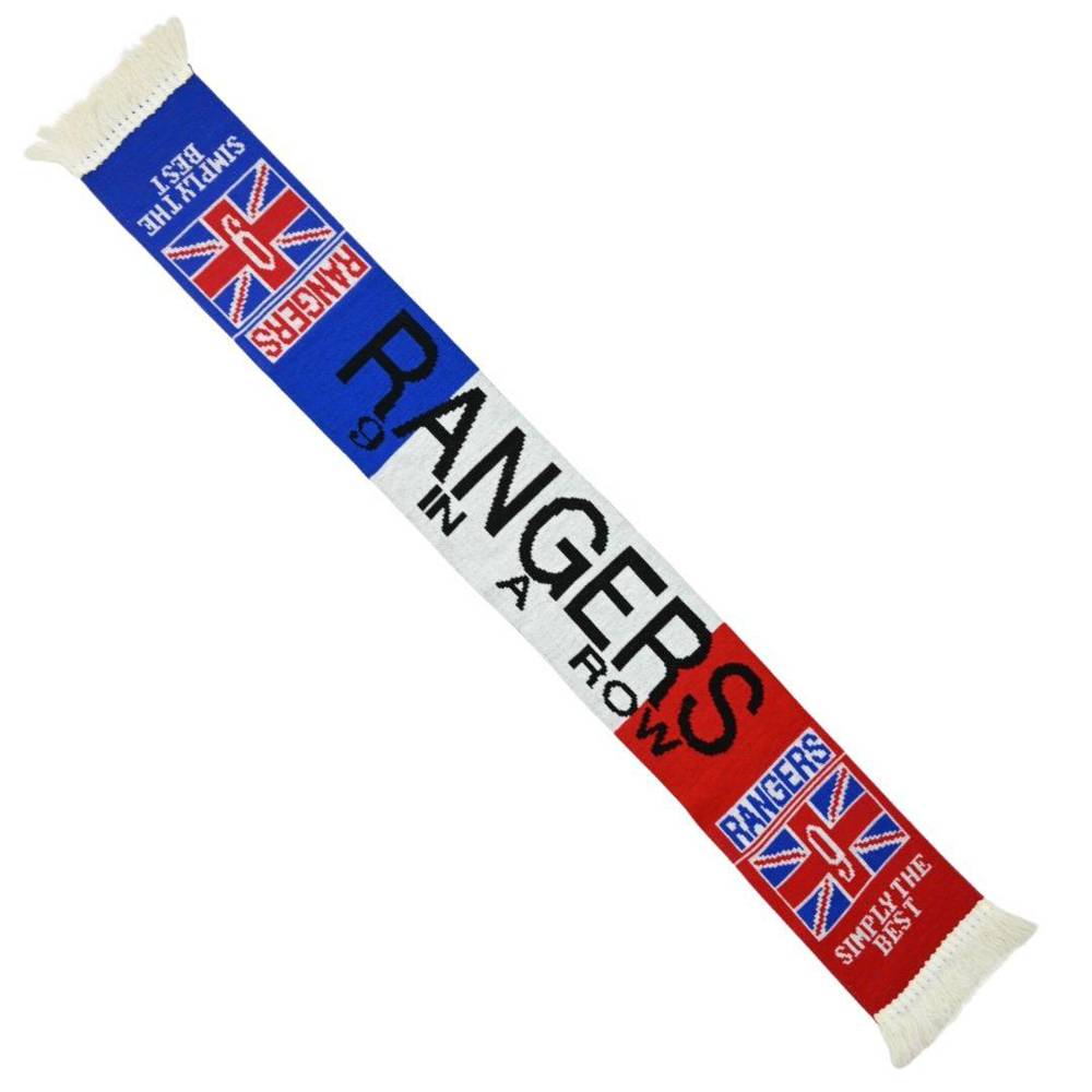RANGERS 9 IN A ROW SIMPLY THE BEST SCARF