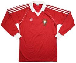 1980-82 PORTUGAL #8 MATCH ISSUE LONGSLEEVE SHIRT M