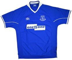 2000-00 EVERTON FC *GASCOIGNE* SHIRT XL