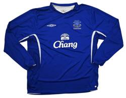 2005-06 EVERTON *DAVIES* LONGSLEEVE SHIRT XXL