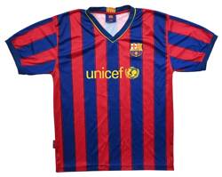 2009-10 FC BARCELONA *DAVID VILLA* SHIRT XL. BOYS