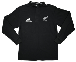 ALL BLACKS NEW ZEALAND RUGBY LONGSLEEVE SHIRT S