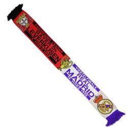 BAYER 04 LEVERKUSEN CHAMPIONS LEAGUE / REAL MADRID VIERTELFINALE 18.03.1998 SCARF