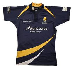WORCESTER WARRIORS RUGBY SHIRT L