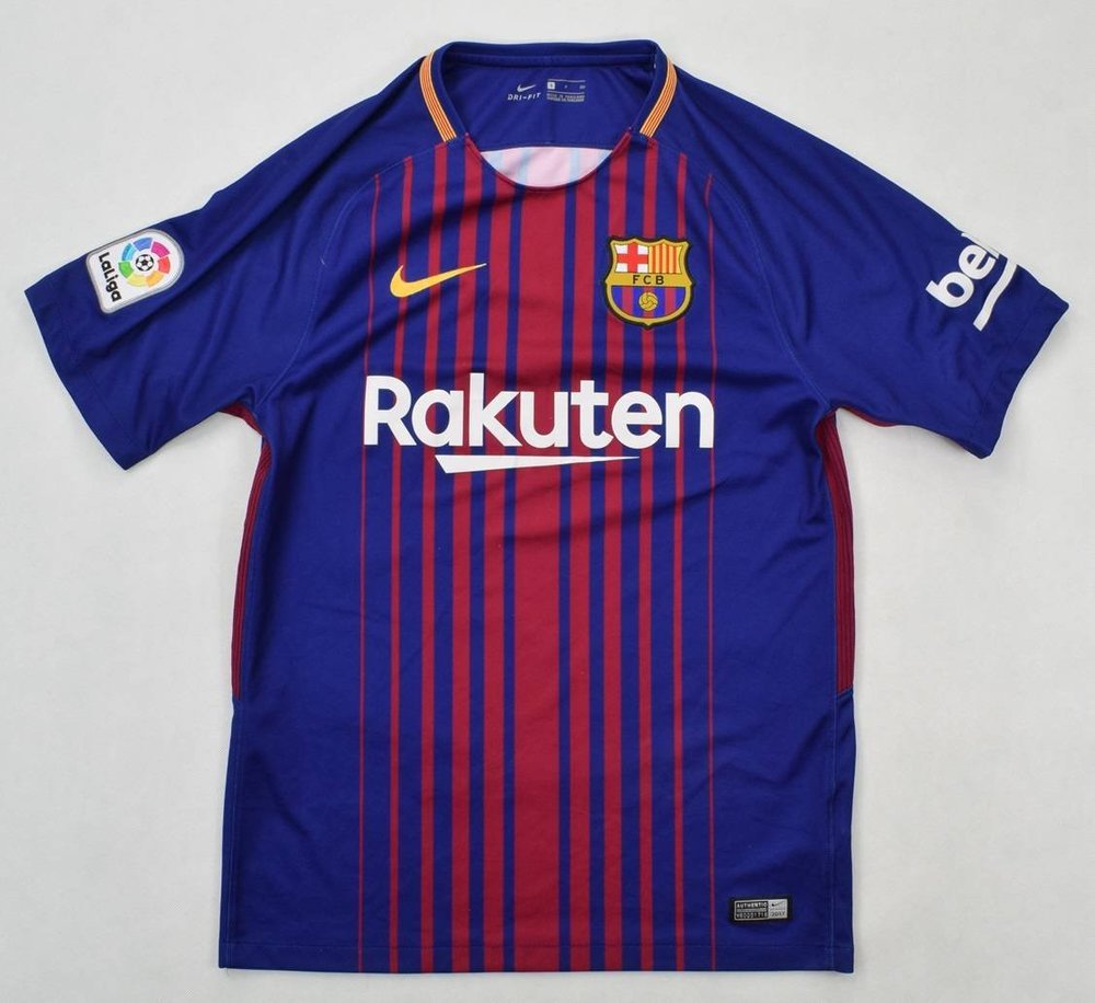 2017-18 FC BARCELONA SHIRT S