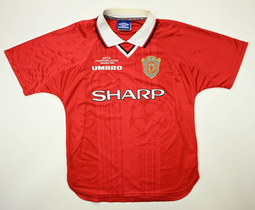 1999-00 MANCHESTER UNITED CL WINNERS SHIRT M