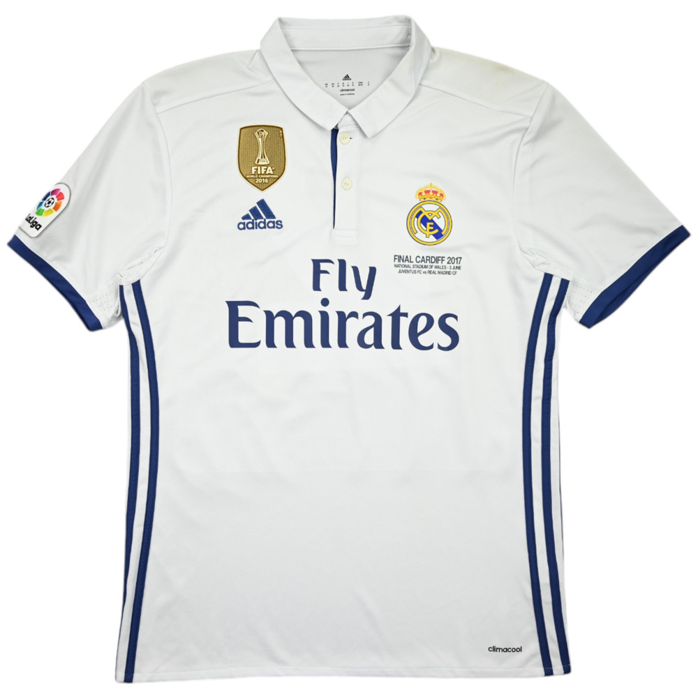 2016-17 REAL MADRID FINAL CARDIF 2017 SHIRT M
