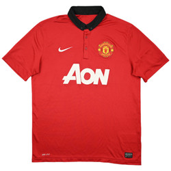 2013-14 MANCHESTER UNITED *FLETCHER* SHIRT L