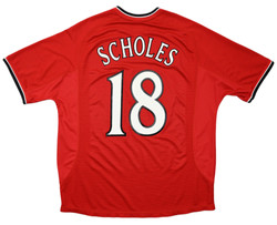 2000-02 MANCHESTER UNITED *SCHOLES*  SHIRT XXL