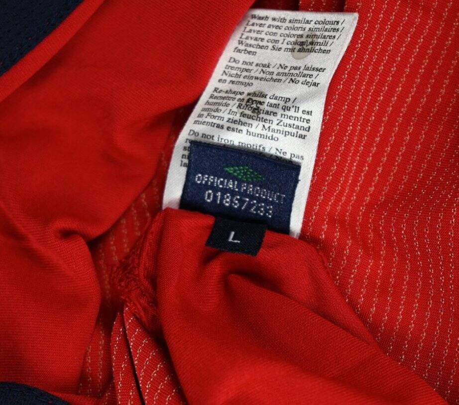 2004-06 ENGLAND *BECKHAM* LONGSLEEVE SHIRT L