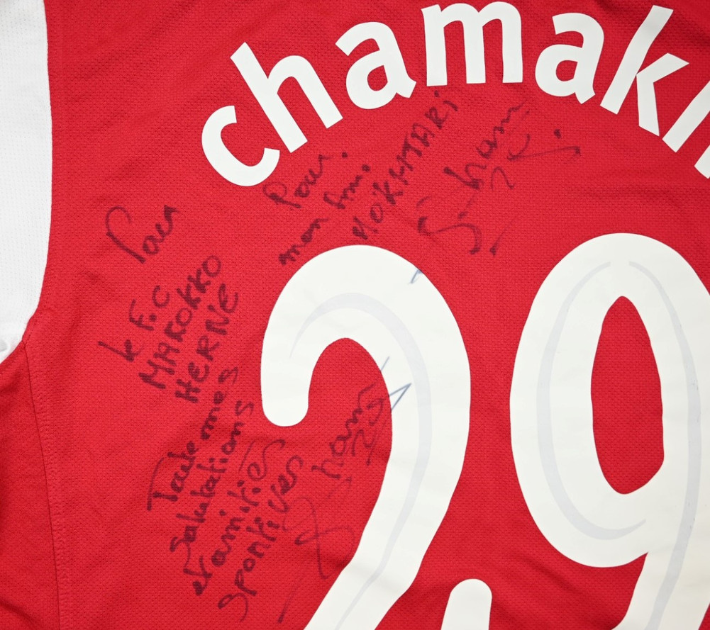 2011-12 ARSENAL *CHAMAKH* PLAYER ISSUE SHIRT S