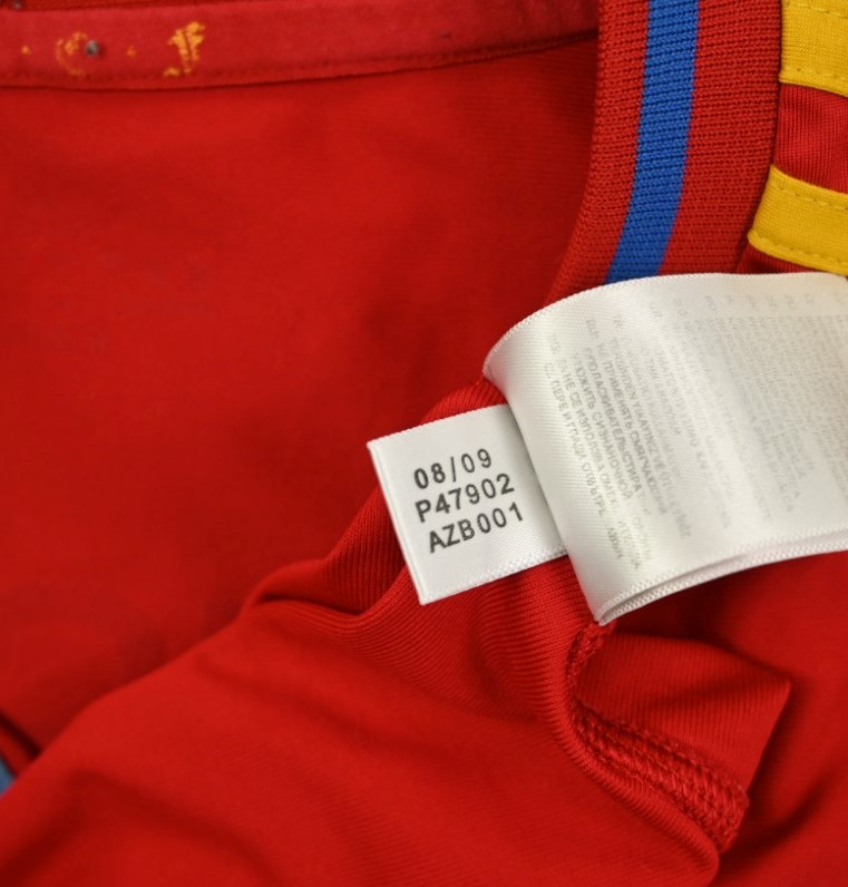 2009-10 SPAIN *A.INIESTA* SHIRT M