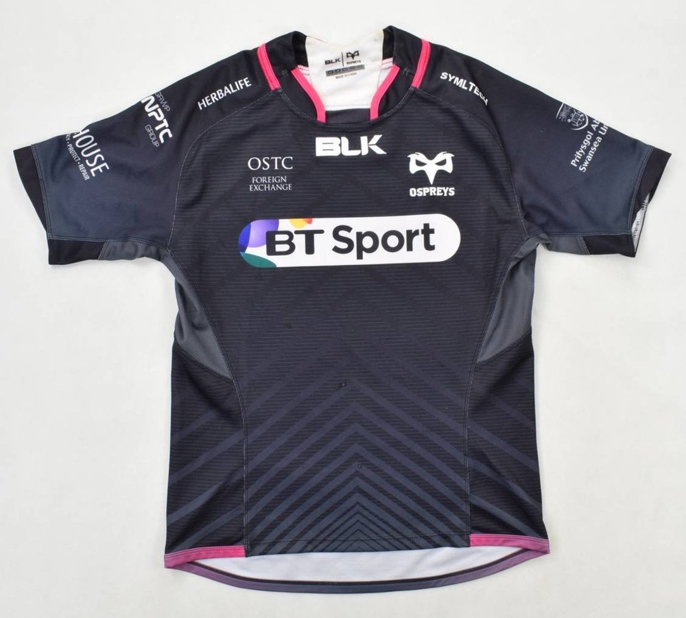 OSPREYS RUGBY BLK SHIRT S