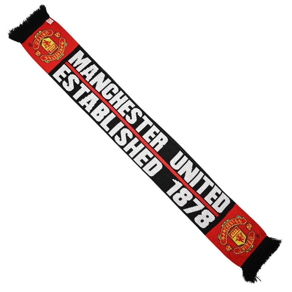 MANCHESTER UNITED ESTABLISHED 1878 SCARF