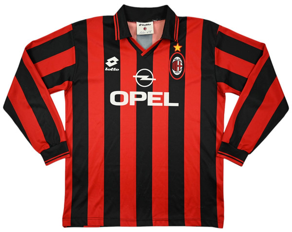 1995-96 AC MILAN LONGSLEEVE SHIRT S