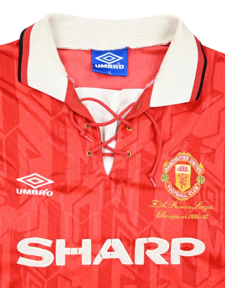 1992-94 MANCHESTER UNITED PLAYER ISSUE KOSZULKA XL