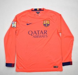 2014-15 FC BARCELONA LONGSLEEVE SHIRT L