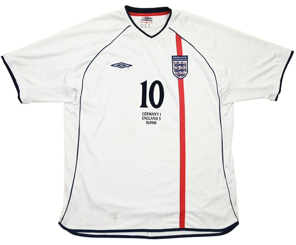 2001-03 ENGLAND *OWEN* VS GERMANY SHIRT XXL