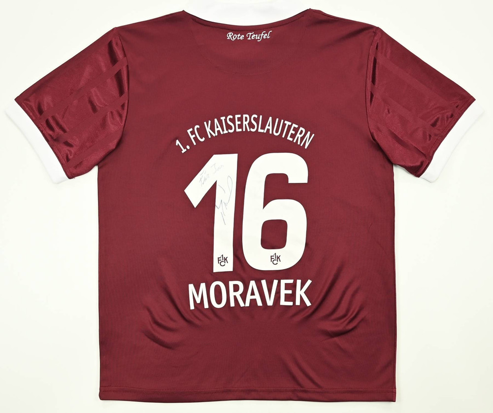 2010-11 1 FC KAISERSLAUTERN *MORAVEK* SIGNATURE SHIRT M. BOYS 