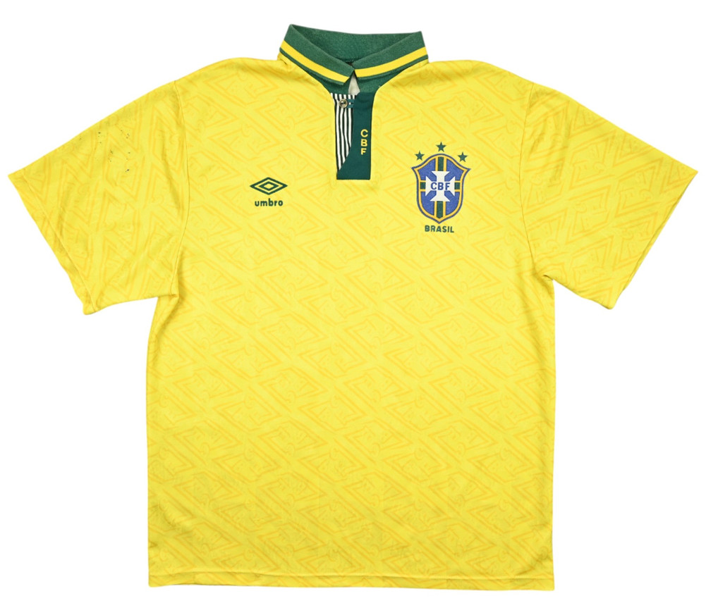 1991-93 BRAZIL SHIRT L