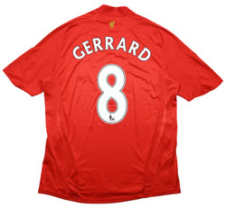 2008-10 LIVERPOOL *GERRARD* SHIRT L