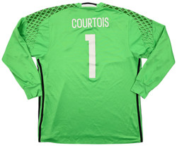 2016-17 BELGIUM *COURTOIS* GOALKEEPER LONGSLEEVE SHIRT XL