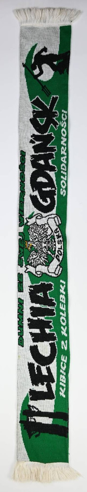 LECHIA GDAŃSK DUMNI ZE SWEJ WIERNOŚCI KIBICE Z KOLEBKI SOLIDARNOŚCI SZALIK