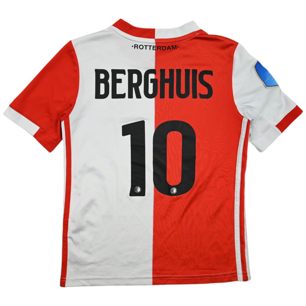 2019-20 FEYENOORD ROTTERDAM *BERGHUIS* SHIRT M. BOYS