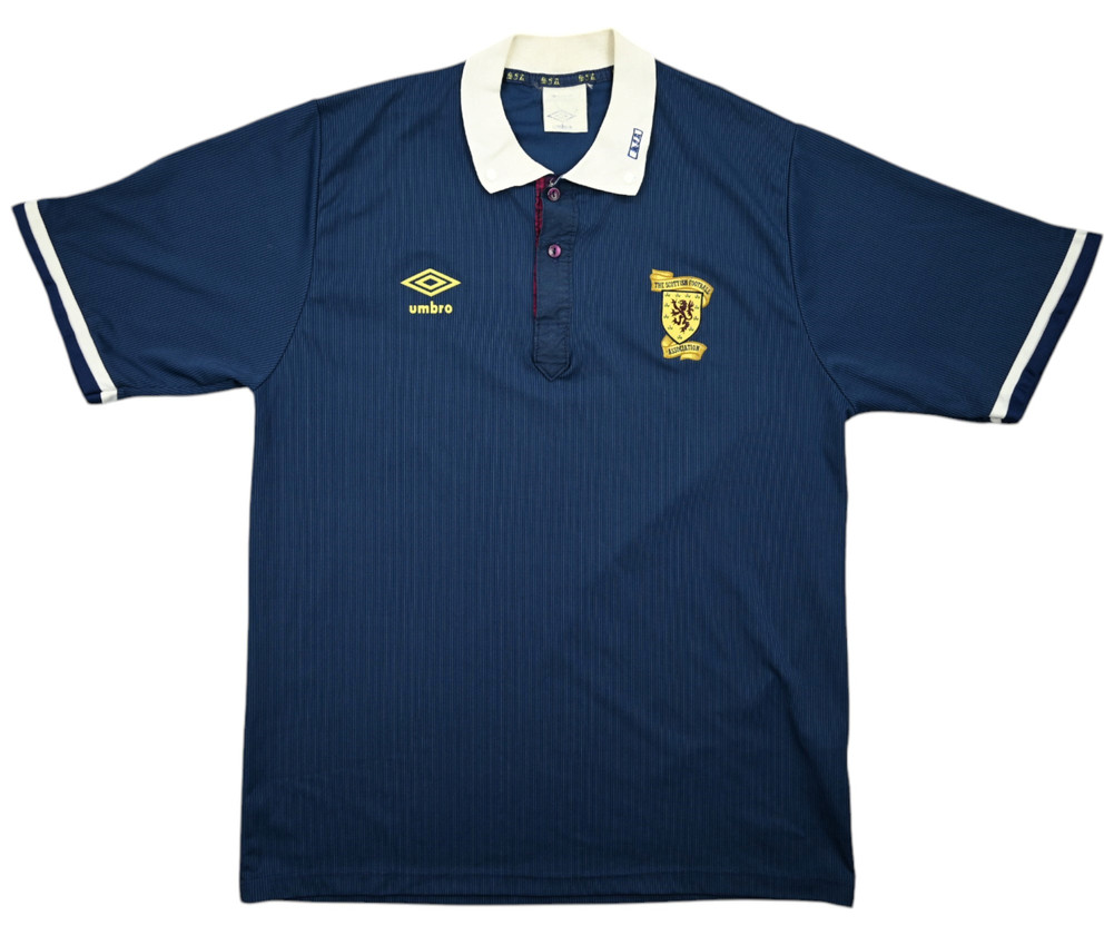 1988-91 SCOTLAND SHIRT L
