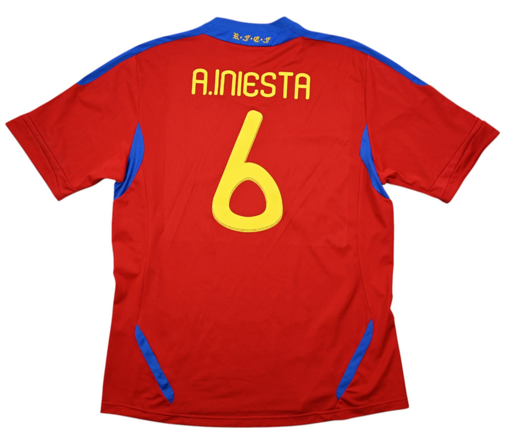 2010-11 SPAIN *INIESTA* SHIRT XL