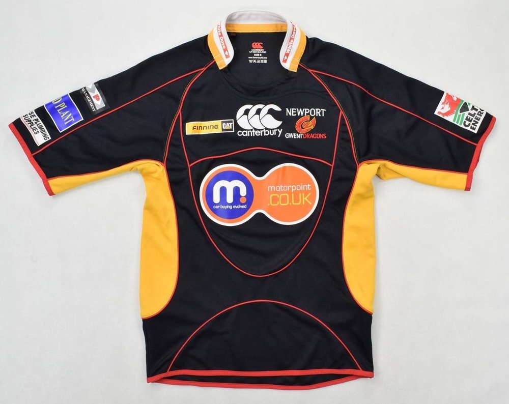 NEWPORT GWENT DRAGONS RUGBY CANTERBURY SHIRT S