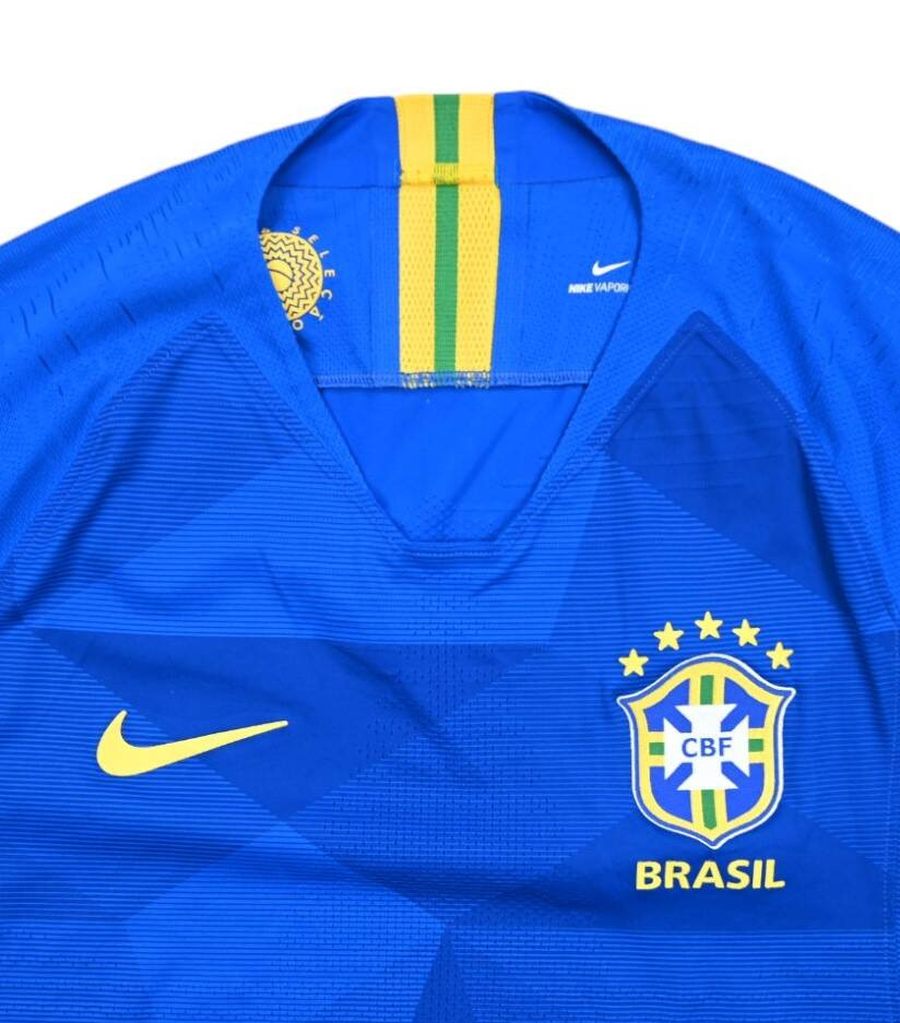 2018-19 BRAZIL VAPORKNIT PLAYER ISSUE SHIRT S