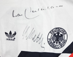 1988-90 GERMANY #10 Lothar Matthäus SHIRT M with autograph