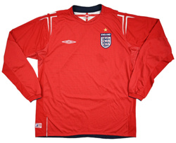 2004-06 ENGLAND LONGSLEEVE SHIRT L