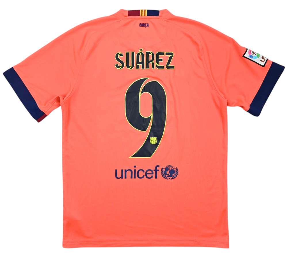 2014-15 BARCELONA *SUAREZ* KOSZULKA M