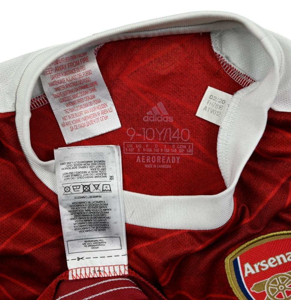 2020-21 ARSENAL LONDON SHIRT S. BOYS
