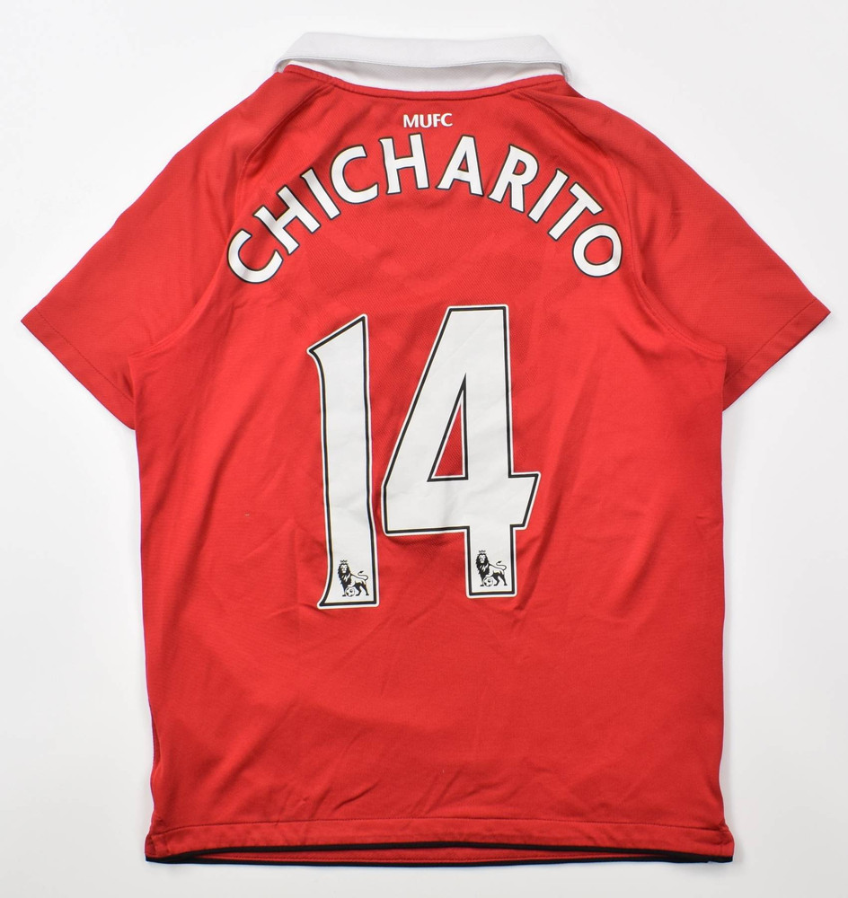 2010-11 MANCHESTER UNITED *CHICHARITO* SHIRT L. BOYS