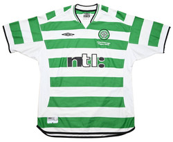 2001-03 CELTIC GLASGOW 2000/01 CHAMPIONS KOSZULKA L
