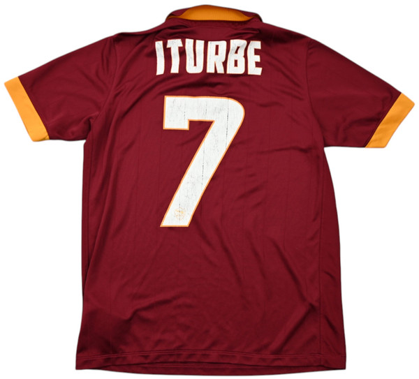 2014-15 AS ROMA *ITURBE* SHIRT XL. BOYS