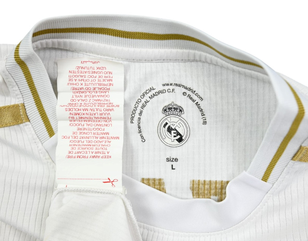 2019-20 REAL MADRID *HAZARD* SHIRT L