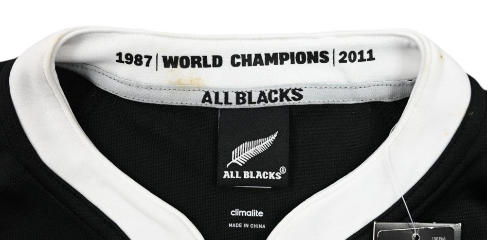ALL BLACKS NEW ZEALAND RUGBY SHIRT L 