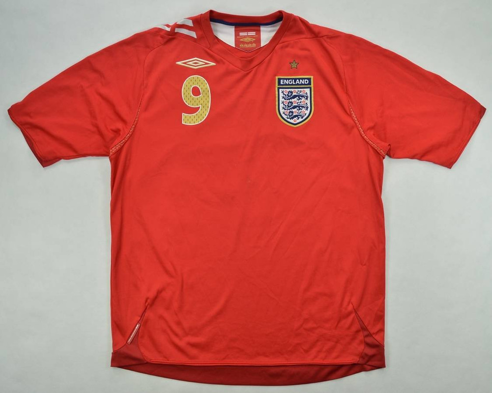 2006-08 ENGLAND *ROONEY* KOSZULKA L